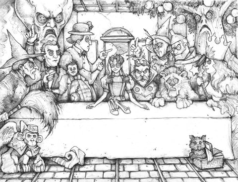Original Art | The Wizard's Supper | Original Pencil Drawing