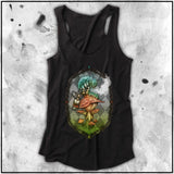 Sinister Fables | Alice - Who Are You - Full Color | Ladies Racerback Tank