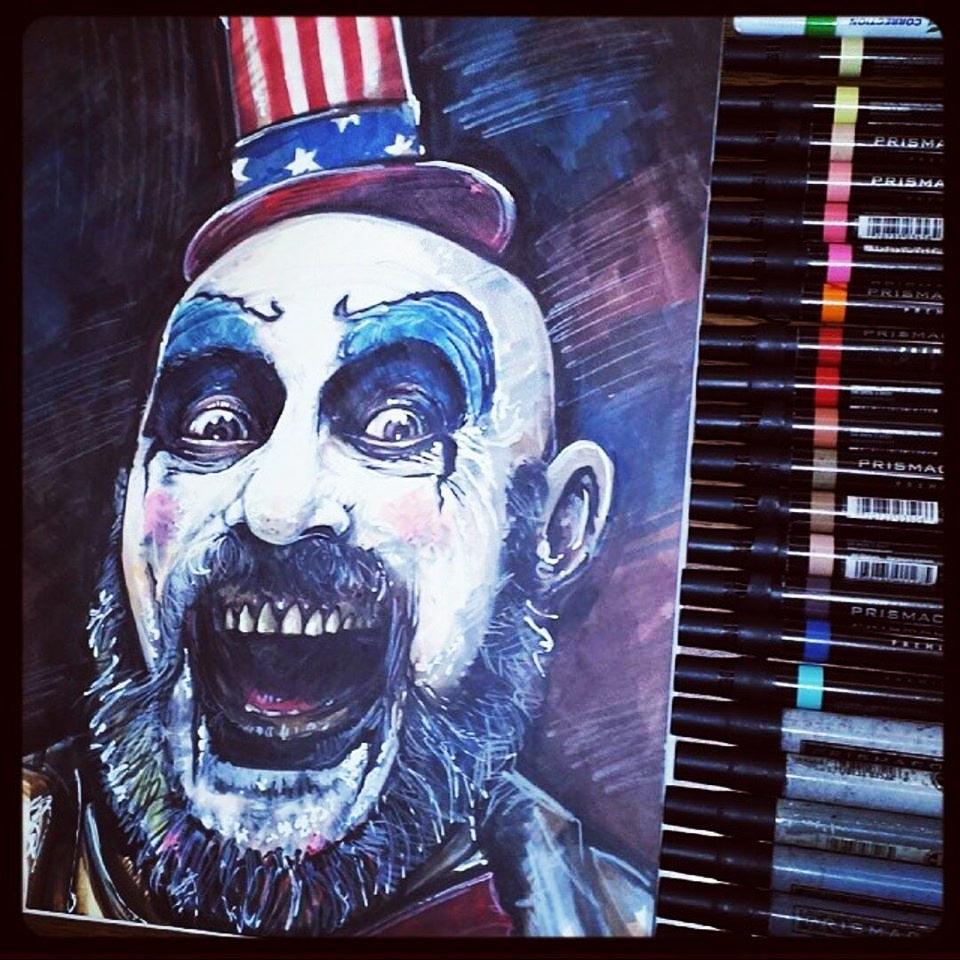 Original Art | Captain Spaulding | Original Marker Sketch