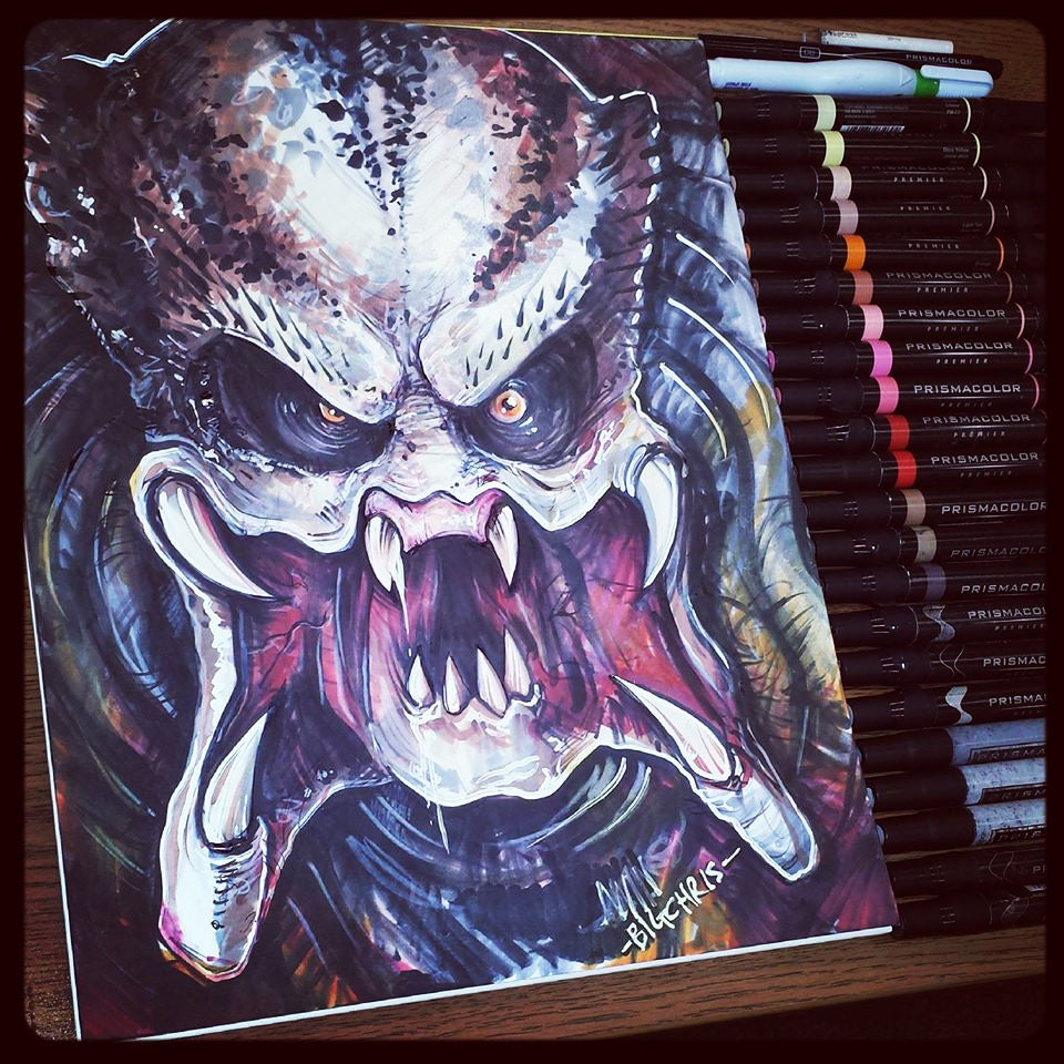Original Art | Predator | Original Marker Sketch
