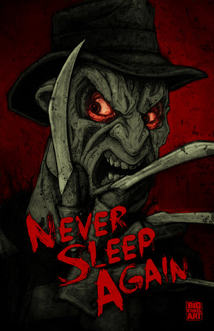 Horror | Never Sleep Again | 11x17 Print