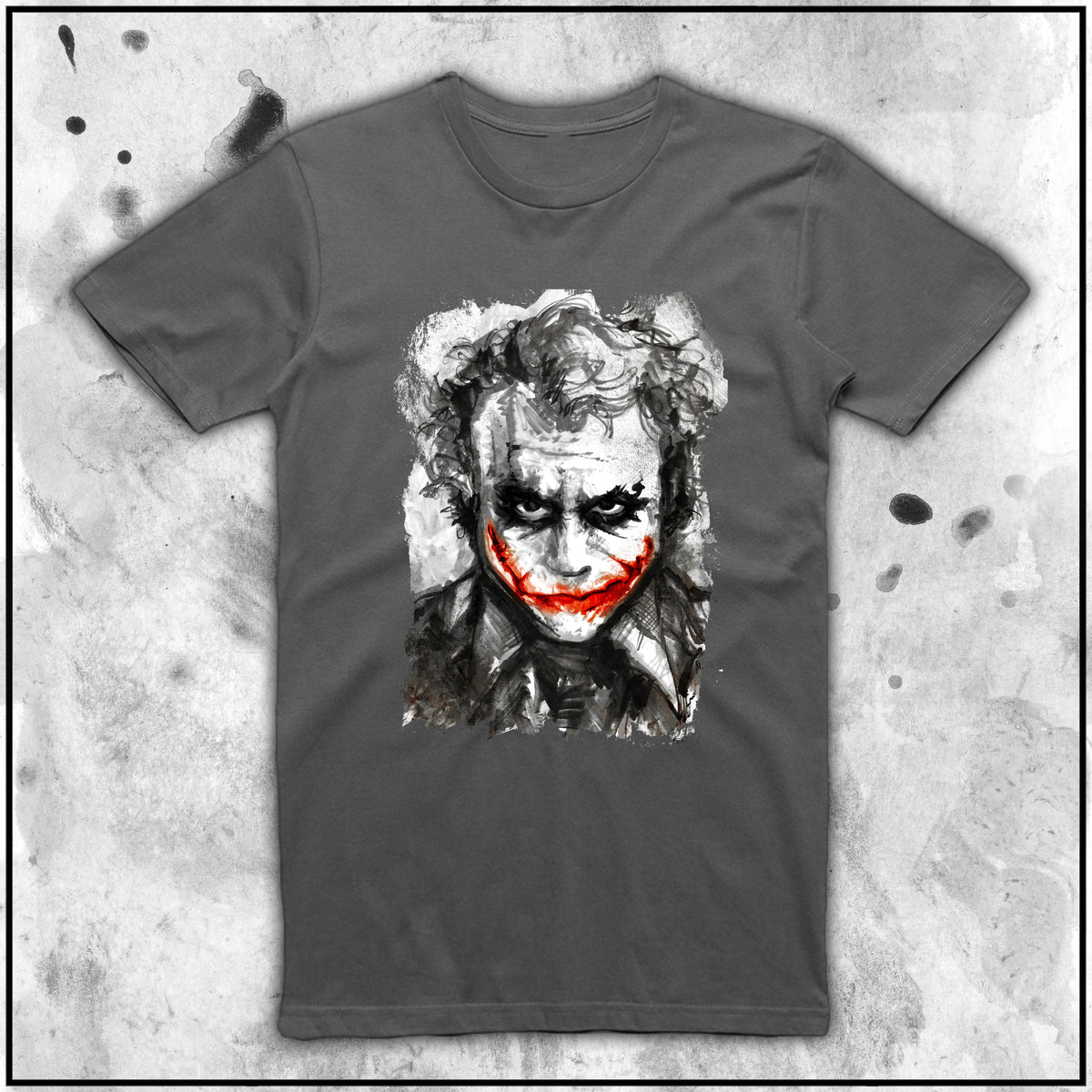 Berygtet strimmel moronic Gents | Heath Ledger Joker Shirt | Crew – Big Chris Art