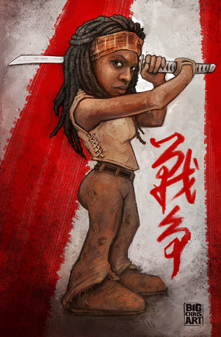 Fandom | The Walking Dead - Michonne | 11x17 Print