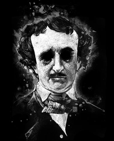 Apothic Ink | Edgar Allan Poe Portrait | 8x10 Print