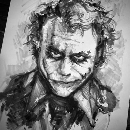 Black and White Marker Drawings