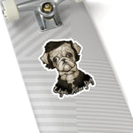Cuddly Killers | Edgar Allan Pug | Kiss-Cut Sticker