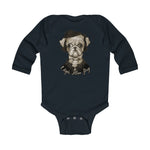 Cuddly Killers | Edgar Allan Pug | Infant Long Sleeve Bodysuit
