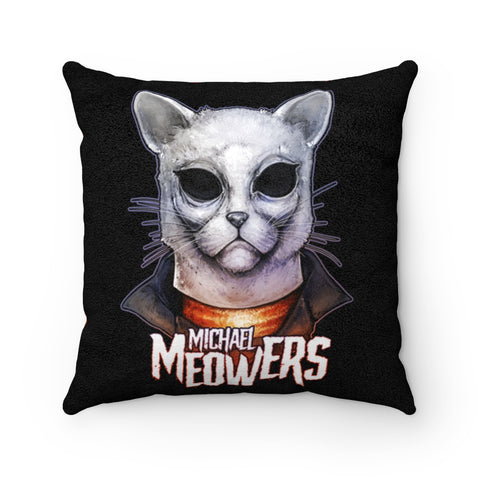 Cuddly Killers | Michael Meowers | Faux Suede Square Pillow