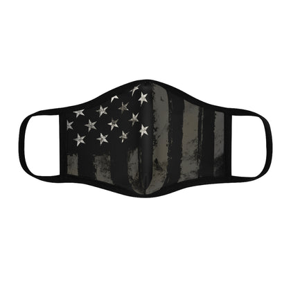 Patriot | Black and Grey Flag | Fitted Polyester Face Mask