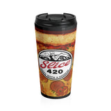 Slice 420 Pizza | Pepperoni Logo | Stainless Steel Travel Mug