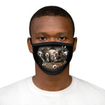 Cuddly Killers | Bulldog's Playing Poker | Mixed-Fabric Face Mask