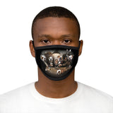 Cuddly Killers | Bulldog's Playing Poker | Mixed-Fabric Face Mask