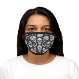 Apothic Ink | Skulls - Light Grey | Mixed-Fabric Face Mask