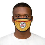 Slice 420 Pizza | Cheese & Logo | Mixed-Fabric Face Mask