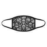 Apothic Ink | Skulls - Light Grey | Mixed-Fabric Face Mask