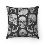 Apothic Ink | Skull | Faux Suede Square Pillow