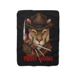 Cuddly Killers | Freddy Cougar | Sherpa Fleece Blanket