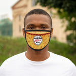 Slice 420 Pizza | Cheese & Logo | Mixed-Fabric Face Mask
