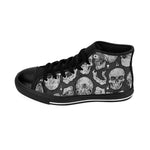 Apothic Ink | Skull's - Light Grey | Men's High-top Sneakers