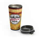 Slice 420 Pizza | Cheese & Logo | Stainless Steel Travel Mug