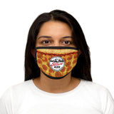 Slice 420 Pizza | Pepperoni & Logo | Mixed-Fabric Face Mask
