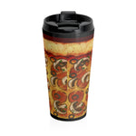 Slice 420 Pizza | Pepperoni, Mushrooms & Olives Logo | Stainless Steel Travel Mug