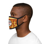 Slice 420 Pizza | Pepperoni & Logo | Mixed-Fabric Face Mask