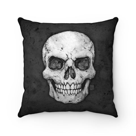 Apothic Ink | Skull | Faux Suede Square Pillow