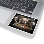 Cuddly Killers | Bulldog's Playing Poker | Kiss-Cut Stickers