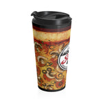 Slice 420 Pizza | Pepperoni, Mushrooms & Olives Logo | Stainless Steel Travel Mug
