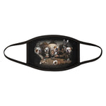 Cuddly Killers | Bulldog's Playing Poker | Mixed-Fabric Face Mask