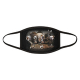 Cuddly Killers | Bulldog's Playing Poker | Mixed-Fabric Face Mask