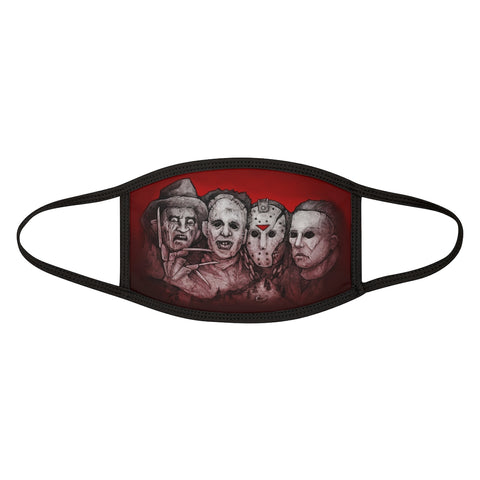 Horror | Mt. Slashmore | Mixed-Fabric Face Mask