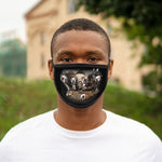 Cuddly Killers | Bulldog's Playing Poker | Mixed-Fabric Face Mask