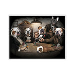 Cuddly Killers | Bulldog's Playing Poker | Kiss-Cut Stickers