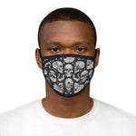 Apothic Ink | Skulls - Light Grey | Mixed-Fabric Face Mask
