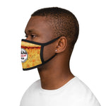 Slice 420 Pizza | Cheese & Logo | Mixed-Fabric Face Mask