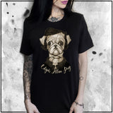 Cuddly Killers | Ladies | Edgar Allen Pug | Oversized Tee