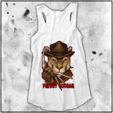 Cuddly Killers | Freddy Cougar | Ladies Racerback Tank