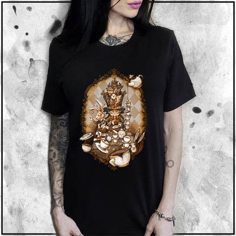 Sinister Fables | Alice - All Mad Here | Ladies Oversized Tee