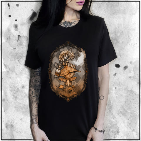 Sinister Fables | Alice - Who Are You - Apothic Dust | Ladies Oversized Tee