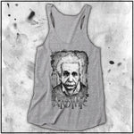 Ladies | Apothic Ink - Einstein Front | Triblend Racerback Tank
