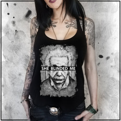 Ladies | Apothic Ink - Einstein - She Blinded Me | Triblend Racerback Tank