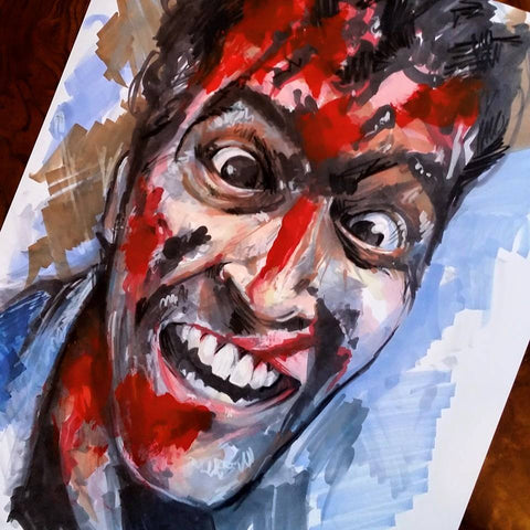 Original Art | Ash - Evil Dead | Original Marker Sketch