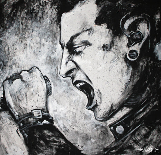 Original Art | Chester Bennington | Original Painting | 40"x40"