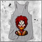 Ladies | Cult Of Fools- Ronald McDeath | Triblend Racerback Tank
