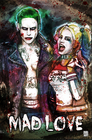 The Joker - Mad Love- 11x17 Print