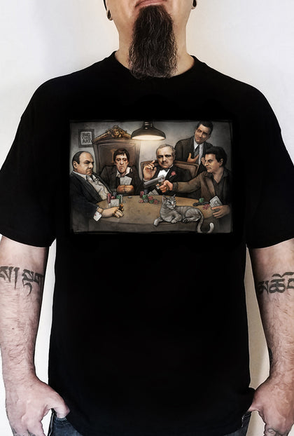 Gangster's Playing Poker T-Shirt