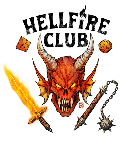 Stranger Things - Hellfire Club - White - 8x10 Prints