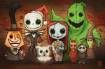 Nightmare Before Christmas Line-Up - 11x17 Print